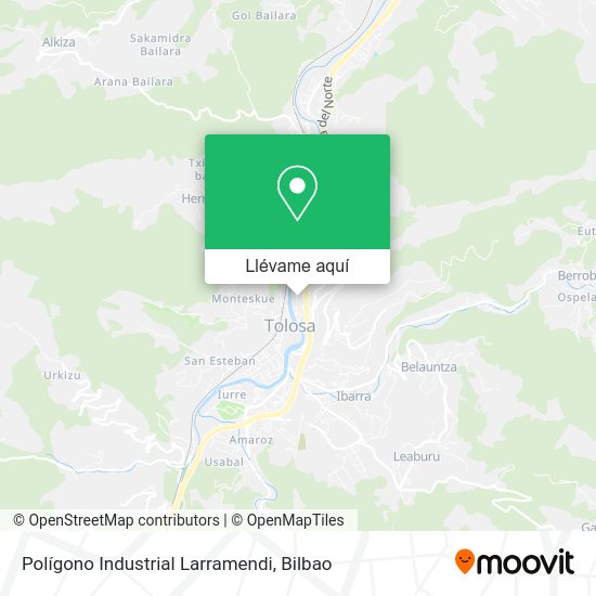 Mapa Polígono Industrial Larramendi