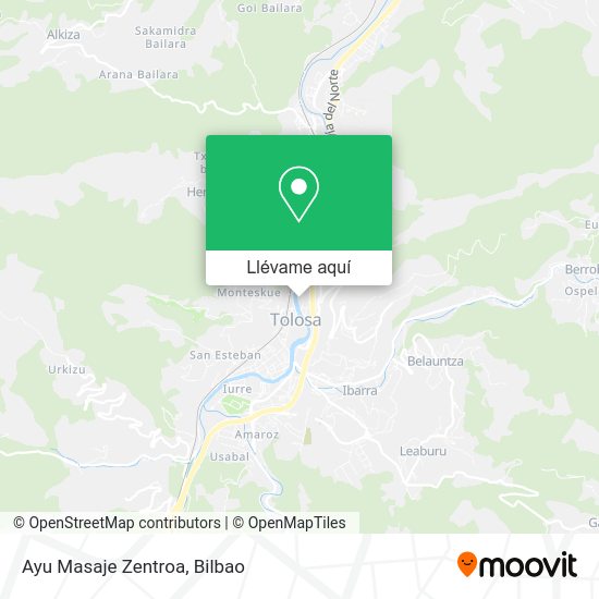 Mapa Ayu Masaje Zentroa