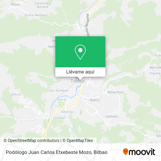 Mapa Podólogo Juan Carlos Etxebeste Mozo