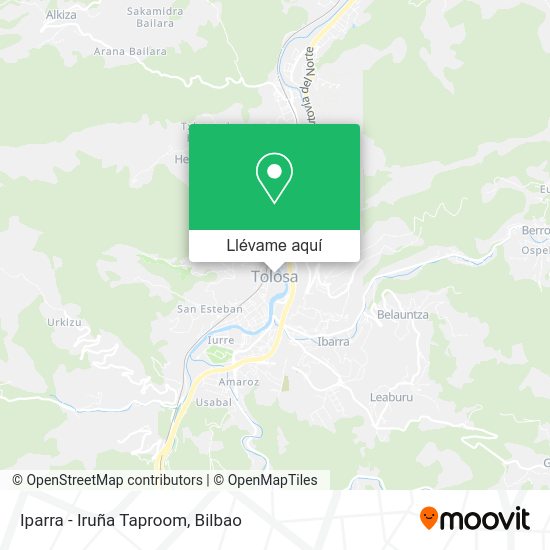 Mapa Iparra - Iruña Taproom