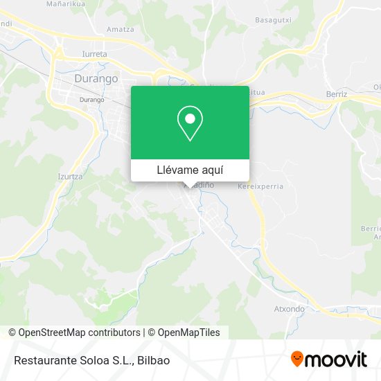 Mapa Restaurante Soloa S.L.
