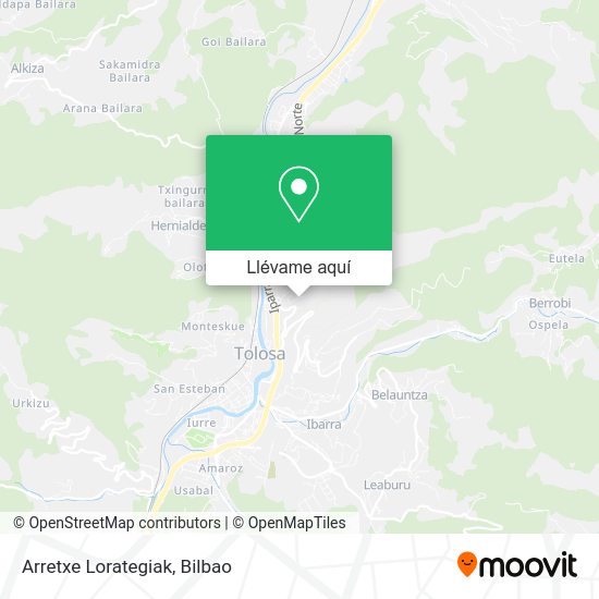 Mapa Arretxe Lorategiak