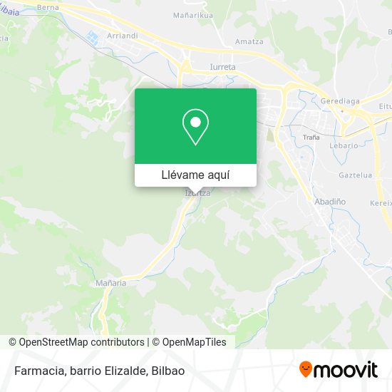 Mapa Farmacia, barrio Elizalde
