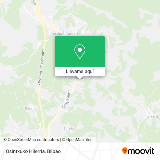Mapa Osintxuko Hilerria