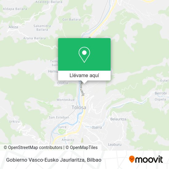 Mapa Gobierno Vasco-Eusko Jaurlaritza