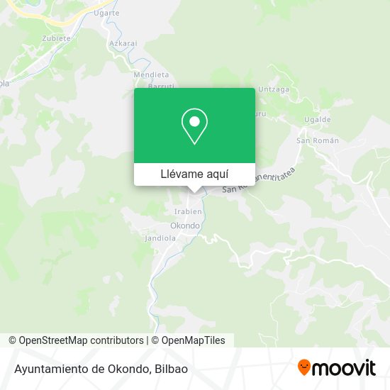 Mapa Ayuntamiento de Okondo