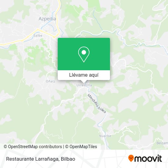 Mapa Restaurante Larrañaga