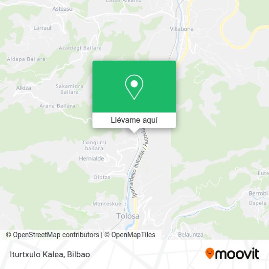 Mapa Iturtxulo Kalea