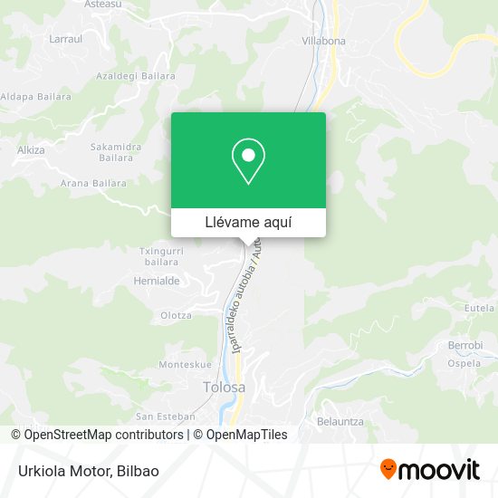 Mapa Urkiola Motor