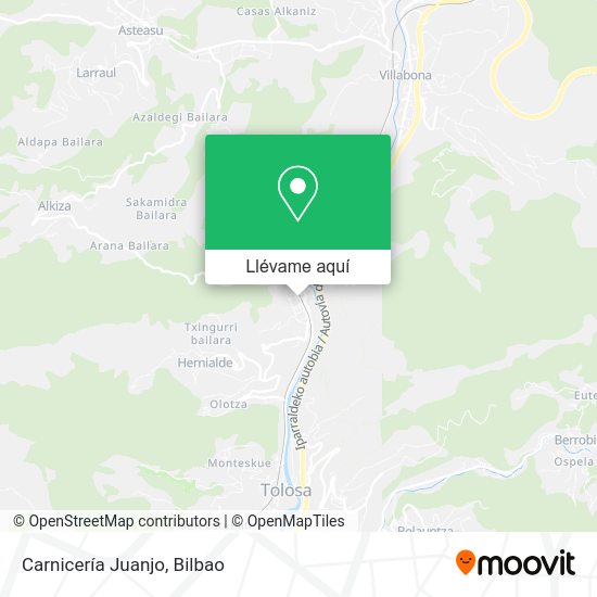 Mapa Carnicería Juanjo