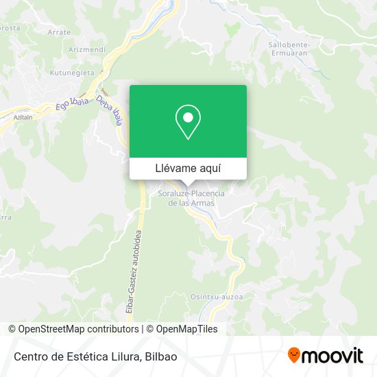 Mapa Centro de Estética Lilura