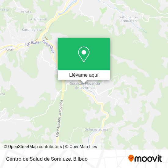 Mapa Centro de Salud de Soraluze