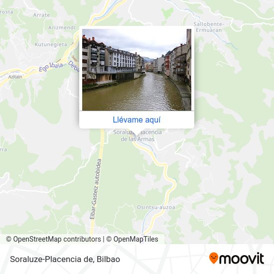 Mapa Soraluze-Placencia de