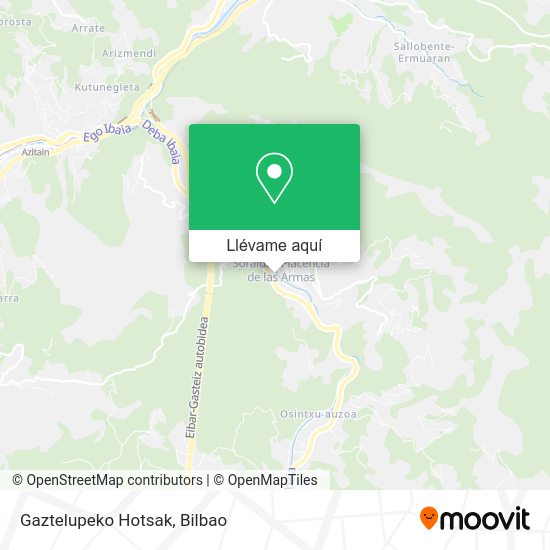Mapa Gaztelupeko Hotsak