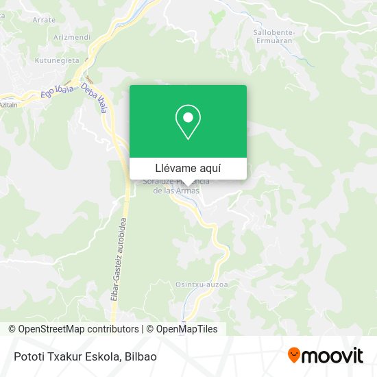 Mapa Pototi Txakur Eskola