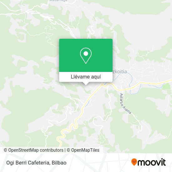 Mapa Ogi Berri Cafeteria