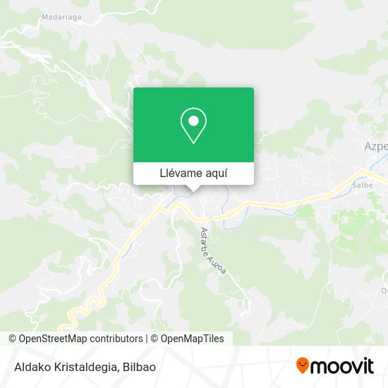 Mapa Aldako Kristaldegia