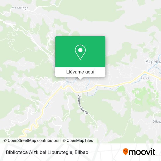 Mapa Biblioteca Aizkibel Liburutegia
