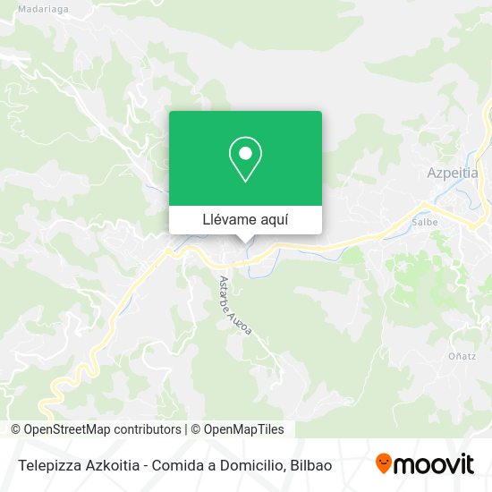 Mapa Telepizza Azkoitia - Comida a Domicilio