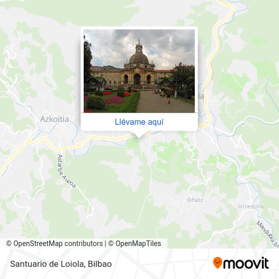 Mapa Santuario de Loiola