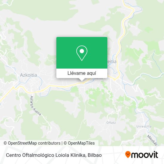 Mapa Centro Oftalmológico Loiola Klinika
