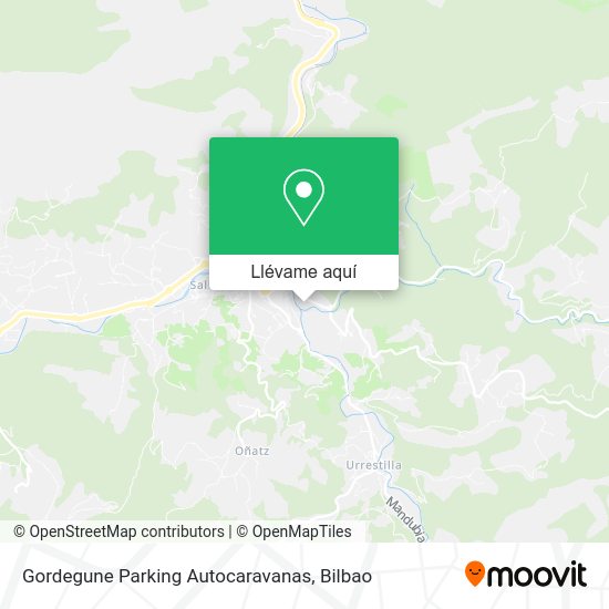 Mapa Gordegune Parking Autocaravanas
