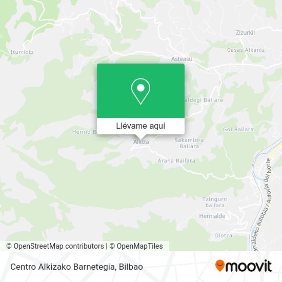 Mapa Centro Alkizako Barnetegia