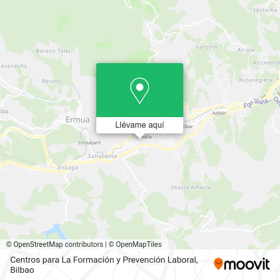 Mapa Centros para La Formación y Prevención Laboral