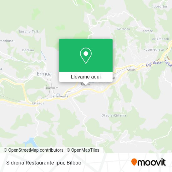 Mapa Sidrería Restaurante Ipur