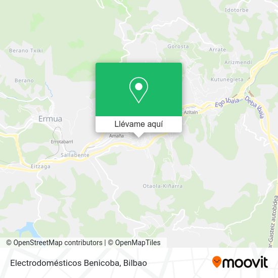 Mapa Electrodomésticos Benicoba