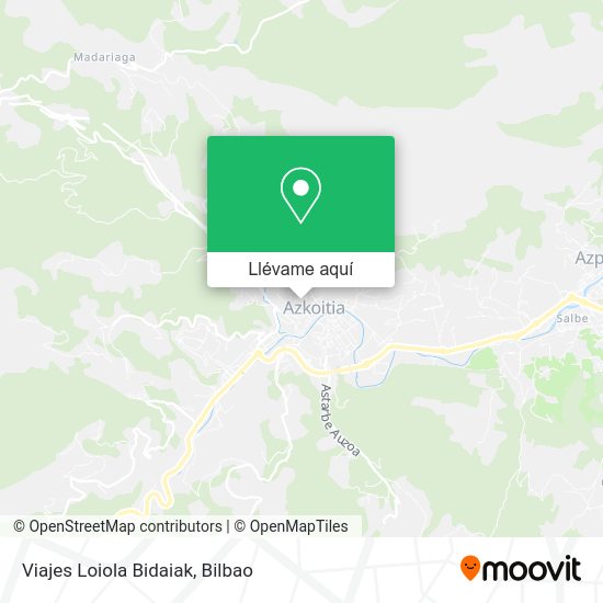 Mapa Viajes Loiola Bidaiak