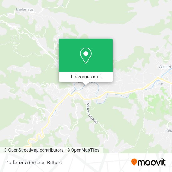 Mapa Cafetería Orbela