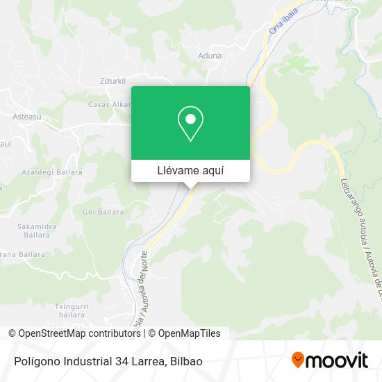 Mapa Polígono Industrial 34 Larrea