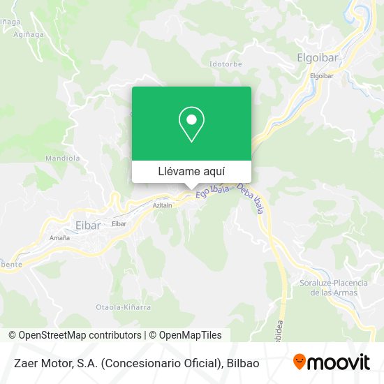 Mapa Zaer Motor, S.A. (Concesionario Oficial)