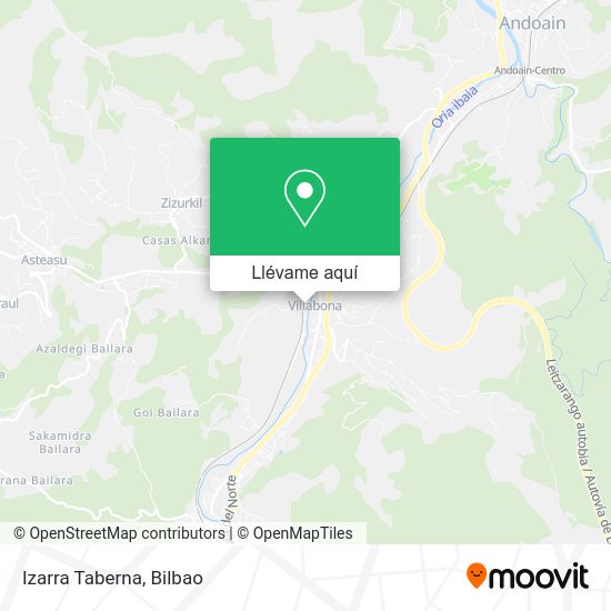 Mapa Izarra Taberna