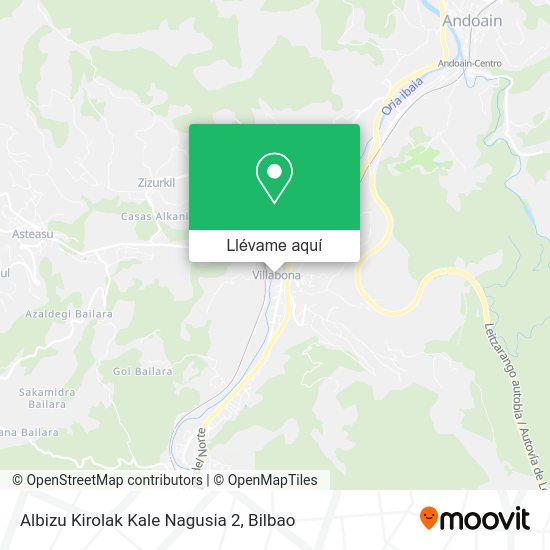Mapa Albizu Kirolak Kale Nagusia 2