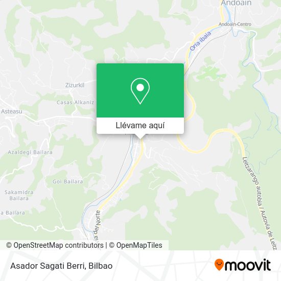 Mapa Asador Sagati Berri
