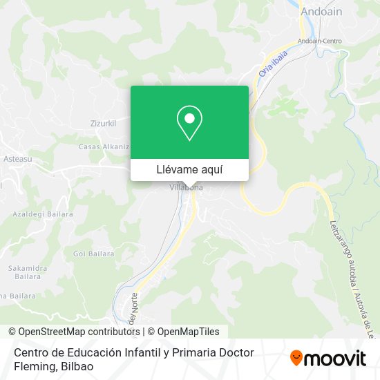 Mapa Centro de Educación Infantil y Primaria Doctor Fleming