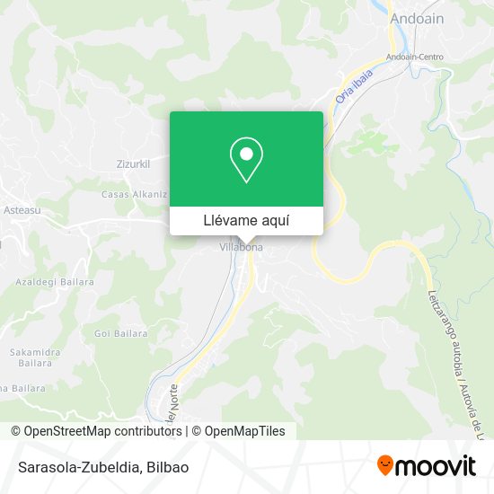 Mapa Sarasola-Zubeldia