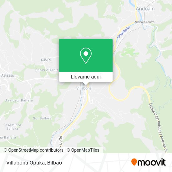 Mapa Villabona Optika