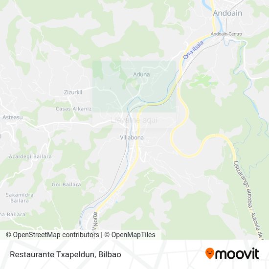 Mapa Restaurante Txapeldun