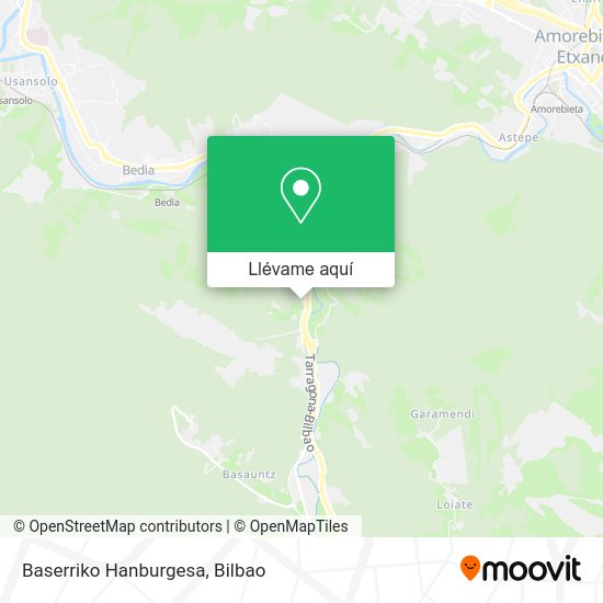 Mapa Baserriko Hanburgesa