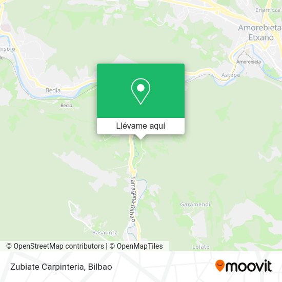 Mapa Zubiate Carpinteria