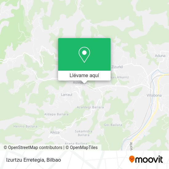 Mapa Izurtzu Erretegia