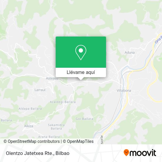 Mapa Olentzo Jatetxea Rte.
