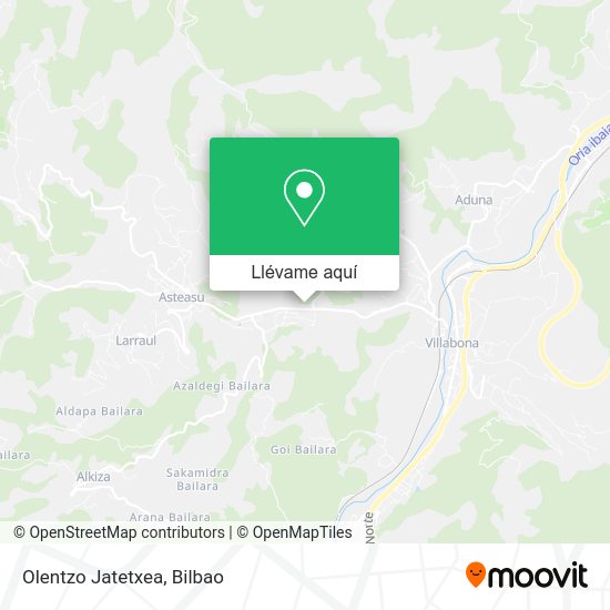 Mapa Olentzo Jatetxea