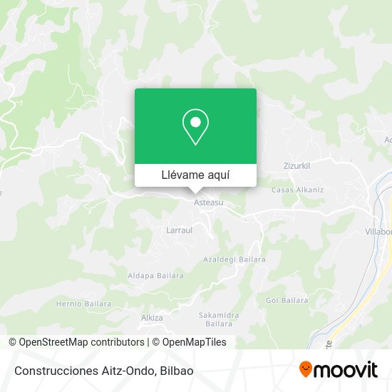 Mapa Construcciones Aitz-Ondo