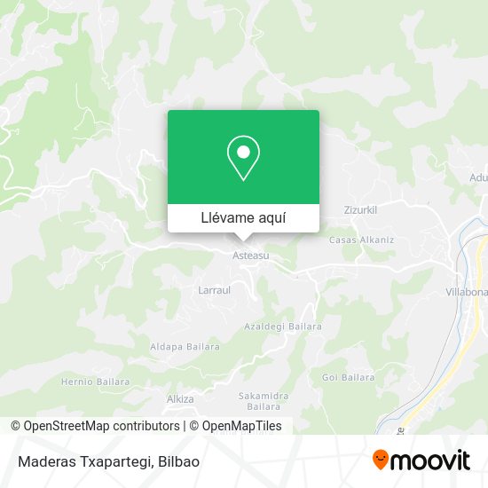 Mapa Maderas Txapartegi