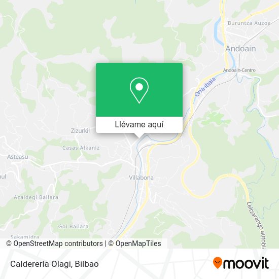 Mapa Calderería Olagi