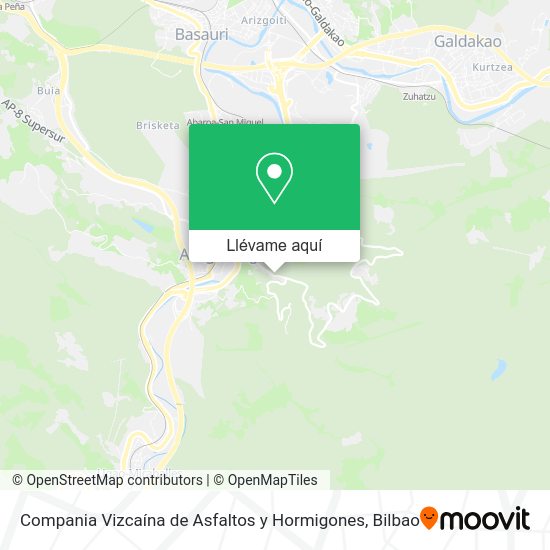 Mapa Compania Vizcaína de Asfaltos y Hormigones